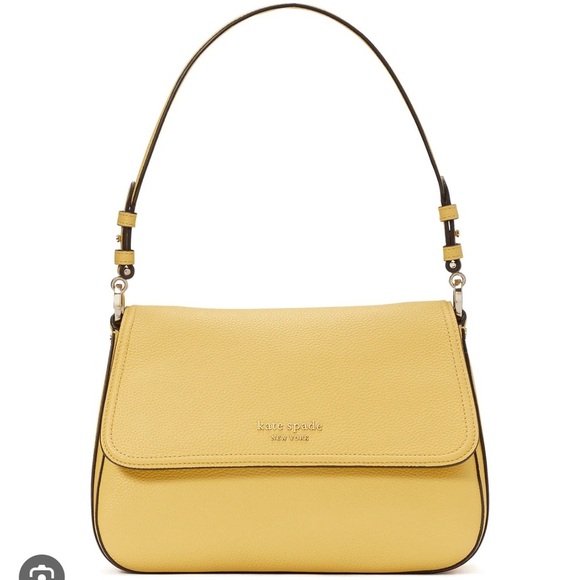New Kate spade Hudson Pebbled Leather Medium Convertible Flap Shoulder Mullen
